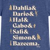 Girls' - Disney - Dahlia Dario Hal Gabo Safi Simon Bazeema Fitted Short Sleeve Graphic T-Shirt - 2 of 4
