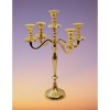 Jiallo  Brushed gold 5-lite candelabra  H 18.25" - 2 of 3