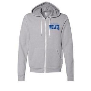 Adult Waxahachie Global High School Wolves Name Full-Zip Fleece