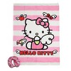 Hello Kitty Adult Travel Set with Neck Pillow, Eye Mask, and Throw Blanket - Adorable Comfort for Hello Kitty Fans on the Go! - 2 of 4