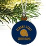 Albany State University Rams Logo Mini Small Tiny Wood Christmas Tree Holiday Ornament - 3 of 4