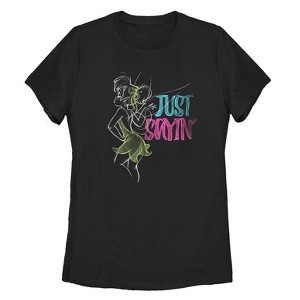 Women's Peter Pan Tinker Bell Just Saying T-Shirt - 1 of 3