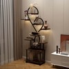 ORRD Heart-Shaped Plant Stand with Grow Lights - Tiered Metal Flower Holder for Home/Patio - 4 of 4