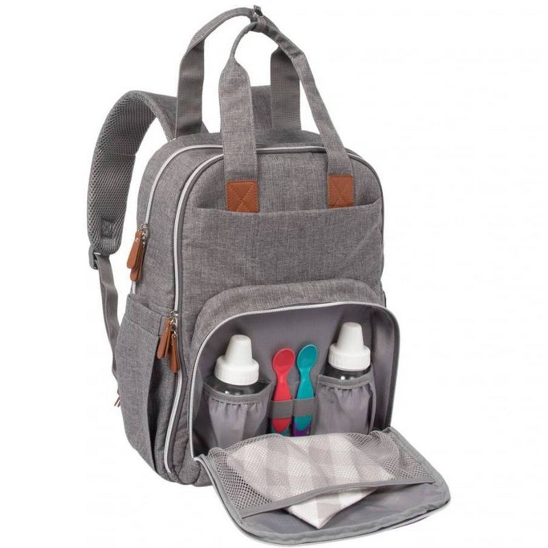 Trend Lab Backpack Diaper Bag - Gray, 4 of 10