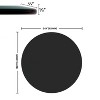 KTMBDW 24-38.6inch Round Glass Table Top - Clear/Black Tempered Glass Surface Protector - Safe Beveled Edge - Coffee, Dining and End Table - 3 of 4