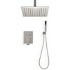 LOVMOR 12"Ceiling Mounted Shower System Combo Set with Handheld and 12"Shower head,Chrome - 3 of 4