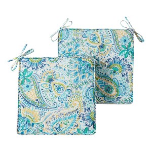 Kensington Garden 2pc 18" Square Outdoor Chair Pad - 1 of 4