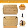 Bamboo Cutting Board and Stovetop Cover with 4 Removable Feet, 30x20 Extra Large Chopping Board with Juice Groove for Gas Electric Stove Burner RV - 2 of 4