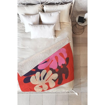 Garima Dhawan cutouts 47 80" x 60" Fleece Throw Blanket - Deny Designs