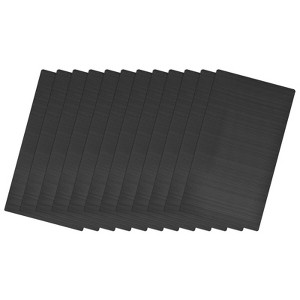 Unique Bargains Stainless Steel DIY Laser Printing Office Engraving Blank Card 12 Pcs - 1 of 4