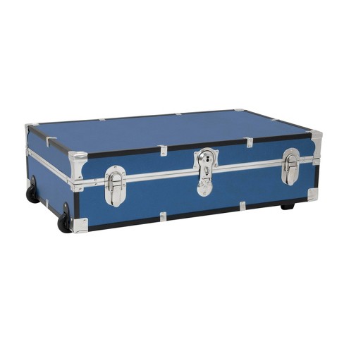 Mercury Luggage 31 Seward Under The Bed Trunk With Wheels And Lock Misty  Blue : Target