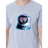 MTV Mens' Music Television Glitch Moonman '80s Logo Sleep Pajama Set Multicolored - image 2 of 4