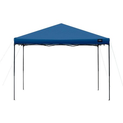 Monoprice 10 x 10 ft Pop Up Canopy - Navy Blue, 500D Polyester Canopy Cover, UPF50+, Waterproof, For Backyard BBQs, Camping, Tailgate, Sporting Events