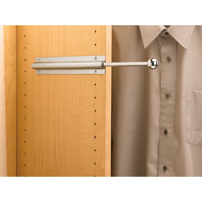 Rev-A-Shelf CVL-12-CR 12-Inch Extendable Metal Closet Valet Clothes Rod, 2 of 7