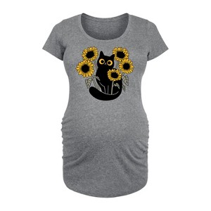 Women's - Instant Message - Black Cat in Sunflowers - 1 of 4