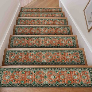 BAGOKIE 15 Pack 8"x30" Non-Slip Stair Treads for Wooden Steps - 1 of 4