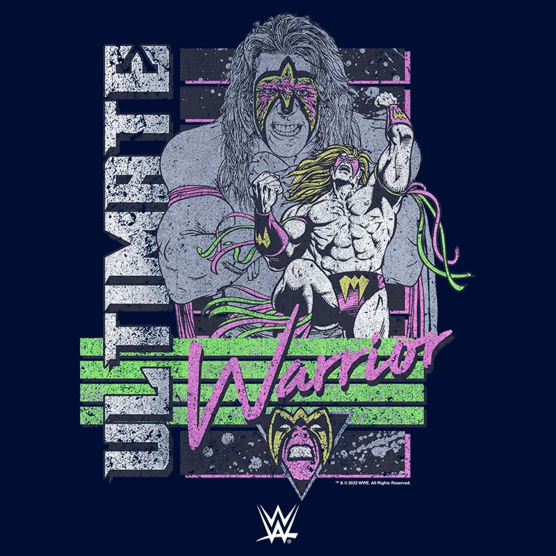 Boy's WWE Ultimate Warrior Retro Poster T-Shirt, 2 of 5