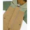 Deux par Deux Boy Baby Colorblock Mid-Season One-Piece Outerwear with Hat Pale Green, Sage, and Tan - 18 Months - 4 of 4