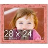 PosterPalooza | Shabby Chic Pink Picture Frame - UV Acrylic, Backing Board, Hanging Hardware Included - 2 of 4