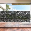 PexFix 72 in. x 47 in. Outdoor Privacy Rectangle Screen Galvanized Steel Panel Divider in Black - 2 of 4