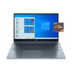 Refurbished: HP 15-EH Laptop 15.6" FHD AMD Ryzen 5 4500U 2.3GHz 8GB 512GB W10 H - Manufacturer Refurbished - 1 of 4