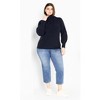 Avenue Women's Plus Size Elsa Pom Pom Sweater - 3 of 4
