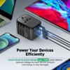 Itopfox Universal Travel Adapter with 3 USB C & 2 USB A Ports - Worldwide All-in-One Plug for US UK EU AUS - Compact & Safe for Global Travel - 4 of 4
