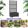 Gulches Metal Planter Box with Trellis Raised Garden Bed 72.05inchx35.83inchx16.14inch for Climbing Plants Vegetables Vines Outdoor - 3 of 4