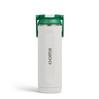 20-Oz Igloo Stainless Steel Insulated Hydration Sipper Water Bottle (White/Green)