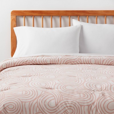 Twin/Twin Extra Long Microfiber Comforter Light Pink - Room Essentials™