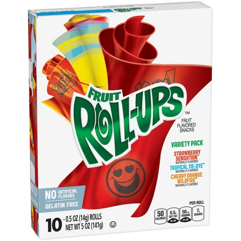 Betty Crocker Fruit Roll-Ups Variety Fruit Flavored Snacks - 10ct : Target