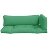 vidaXL Pallet Cushions 3 pcs Green Fabric - 4 of 4
