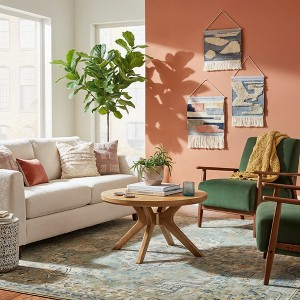 Cross Leg Round Coffee Table (30in x 30in / 760mm x 760mm) - 1 of 4