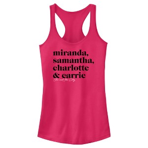 Junior's Women Sex and the City The Gals Text Racerback Tank Top - 1 of 4