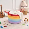 VECELO Woven Storage Basket Decorative Coiled Rope Basket Washable Woven Laundry Basket - 4 of 4