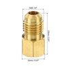 Unique Bargains Air Conditioner HVAC 45 Degree Hex Pipe Fitting Brass Seal Plugs - 2 of 4