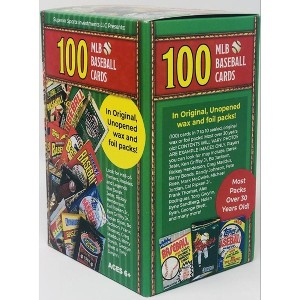 Superior Sports Investments LLC 100 MLB Baseball Cards in Original Unopened Wax and Foil Packs Blaster Box - 1 of 2