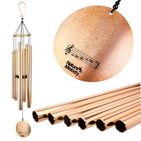 Nature's Melody Aureole Tunes Wind Chimes - 6-tube Rustproof Aluminum ...