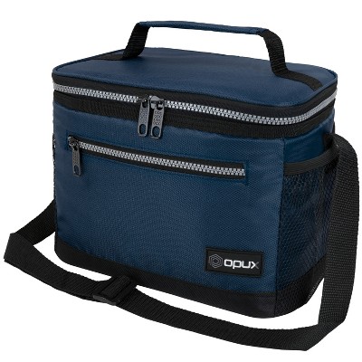 Opux Insulated Lunch Box Men Women, Large Soft Cooler Bag Work School  Picnic, Leakproof Tote Shoulder Strap Kid Adult (black, Double Deck) :  Target