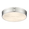 Anders 3-Light LED Flush Mount Ceiling Light - Polished Nickel, 22" Round, Damp Rated - 3 of 4