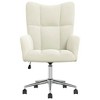 vidaXL Relaxing Chair Cream White Velvet - 3 of 4