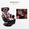 Nursery Glider Rocking Chair with Ottoman, Padded Cushion Seat and Wooden Base - 3 of 4