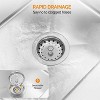winado 60 in. 3 Compartment 304 Stainless Steel Sink With Backsplash - 4 of 4