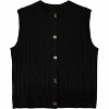Clearlove Kid Girls Sweater Vest Sleeveless Button Down Knit Cardigan School Uniform Sweater Vest Top - 4 of 4