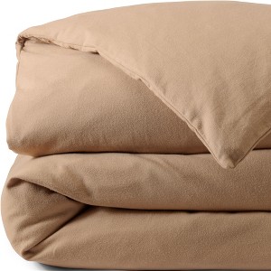 Lands' End Comfy Super Soft Cotton Flannel Duvet Bed Cover - 5oz - 1 of 3