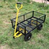 Lyngins Multi-Functional Solid-Tire Garden Cart, Spacious Bed Wagon Cart for Gardening, Farming & Home Use, No-Inflation Hassle Utility Cart - 2 of 4