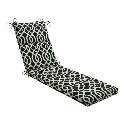 Geometric Outdoor Chaise Lounge Cushion - Pillow Perfect