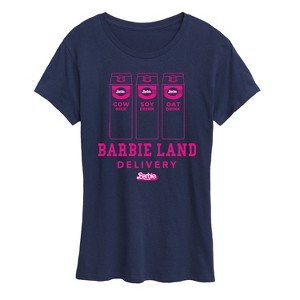 Women's - Barbie - Barbie Land Delivery Milk Short Sleeve Graphic T-Shirt - 1 of 4