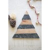 Kalalou Green Marble and Acacia Wood Christmas Tree Cutting Board – Festive Serveware - 3 of 4