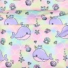 Intimo Narwhal Backpack Unicorn Of The Sea Whale Allover Design Travel Daypack Bag Multicolored - 3 of 4